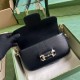 Gucci Horsebit 1955 Small Shoulder Bag Black Leather