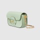 Gucci Horsebit 1955 Small Shoulder Bag Light Green Leather