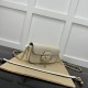 Gucci Horsebit 1955 Small Shoulder Bag White Leather