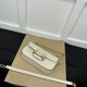 Gucci Horsebit 1955 Small Shoulder Bag White Leather