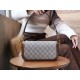 Gucci Horsebit 1955 Shoulder Bag Beige And Ebony Canvas