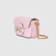 Gucci Horsebit 1955 Small Shoulder Bag Pink Leather