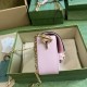 Gucci Horsebit 1955 Small Shoulder Bag Pink Leather