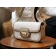 Gucci Horsebit 1955 Shoulder Bag Beige And White