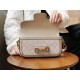 Gucci Horsebit 1955 Shoulder Bag Beige And White