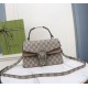 Gucci Small Dionysus Top Handle Bag Beige And Ebony Supreme