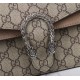 Gucci Small Dionysus Top Handle Bag Beige And Ebony Supreme