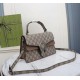 Gucci Small Dionysus Top Handle Bag Beige And Ebony Supreme