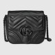 Gucci Gg Marmont Matelassé Shoulder Bag Black Leather