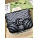 Gucci Gg Marmont Matelassé Shoulder Bag Black Leather