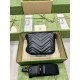 Gucci Gg Marmont Matelassé Shoulder Bag Black Leather