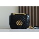 Gucci Gg Marmont Mini Shoulder Bag Black Leather