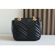 Gucci Gg Marmont Mini Shoulder Bag Black Leather