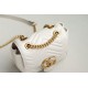 Gucci Gg Marmont Mini Shoulder Bag White Leather