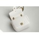 Gucci Gg Marmont Mini Shoulder Bag White Leather