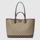 Gucci Ophidia Medium Tote Bag Beige And Ebony Supreme