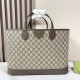 Gucci Ophidia Medium Tote Bag Beige And Ebony Supreme