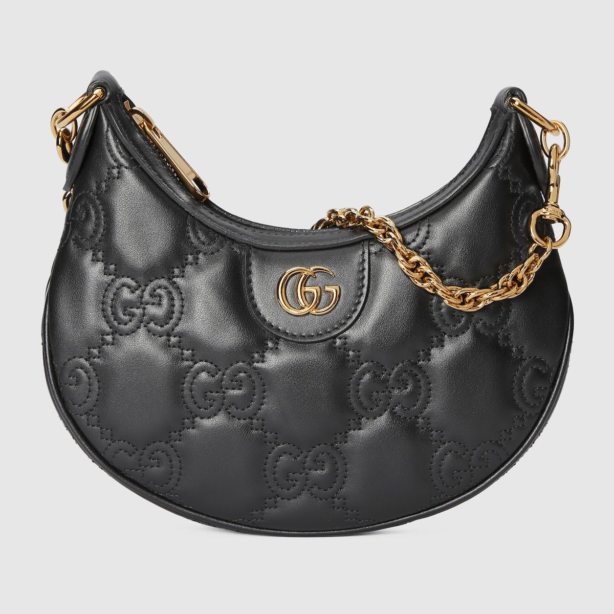 Gucci Gg Matelassé Mini Bag Black Leather