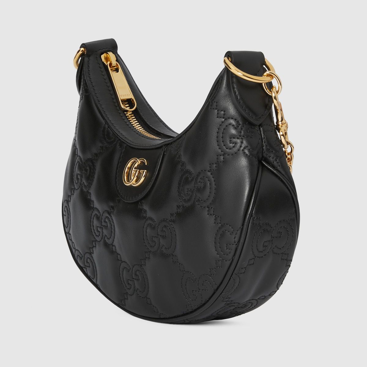 Gucci Gg Matelassé Mini Bag Black Leather