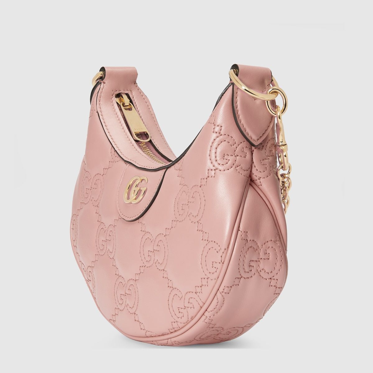 Gucci Gg Matelassé Mini Bag Light Pink Leather