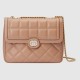 Gucci Deco Small Shoulder Bag Rose Beige Leather