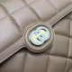 Gucci Deco Small Shoulder Bag Rose Beige Leather