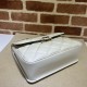 Gucci Deco Small Shoulder Bag Off White Leather