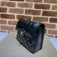 Gucci Deco Small Shoulder Bag Black Leather