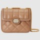 Gucci Deco Mini Shoulder Bag Rose Beige Leather