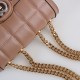 Gucci Deco Mini Shoulder Bag Rose Beige Leather