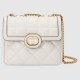 Gucci Deco Mini Shoulder Bag White Leather