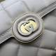 Gucci Deco Mini Shoulder Bag White Leather