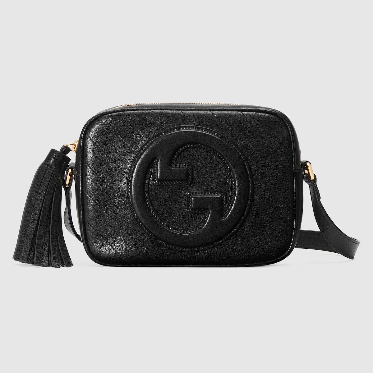 Gucci Blondie Small Shoulder Bag Black Leather