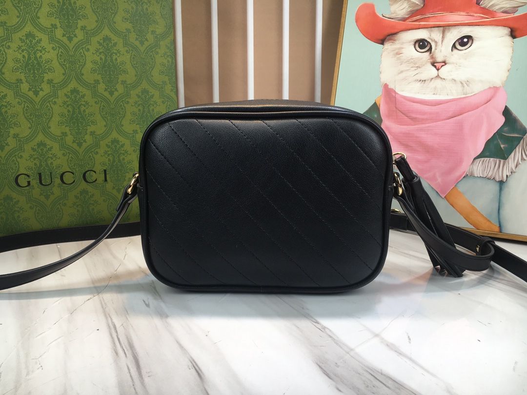 Gucci Blondie Small Shoulder Bag Black Leather