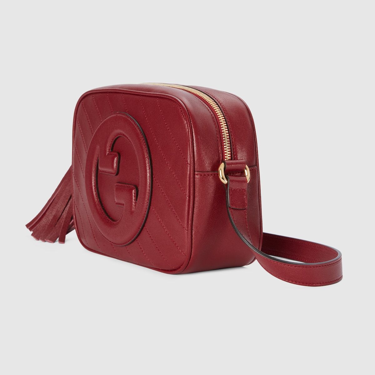 Gucci Blondie Small Shoulder Bag Red Leather