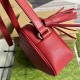 Gucci Blondie Small Shoulder Bag Red Leather