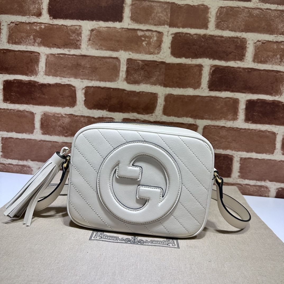 Gucci Blondie Small Shoulder Bag White Leather