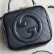 Gucci Blondie Top Handle Bag Black Leather