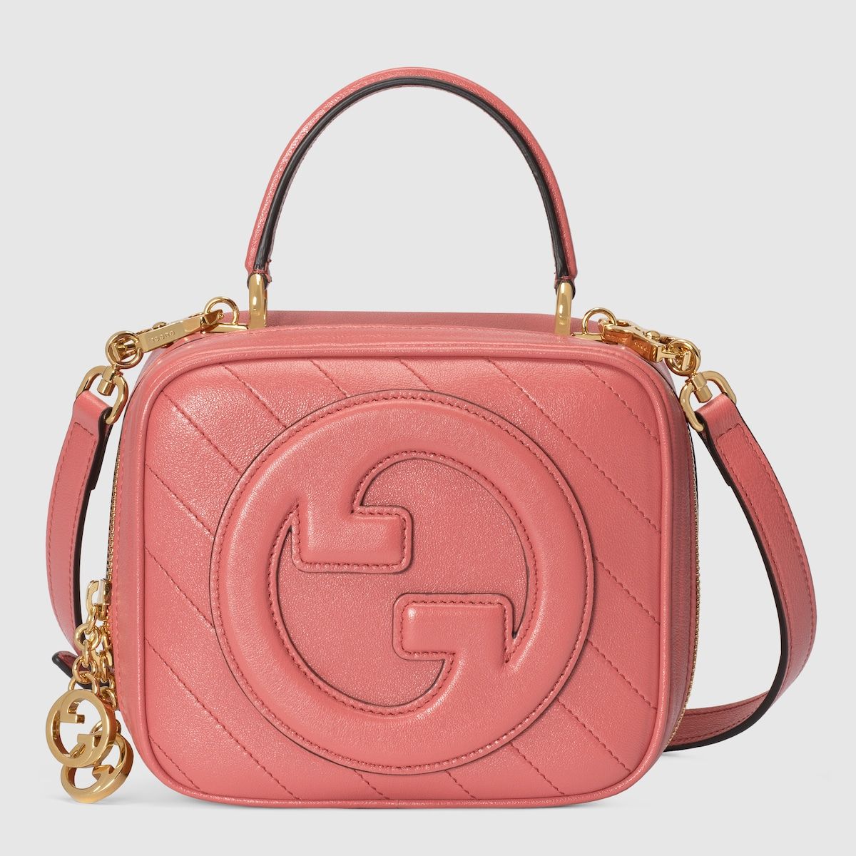 Gucci Blondie Top Handle Bag Pink Leather