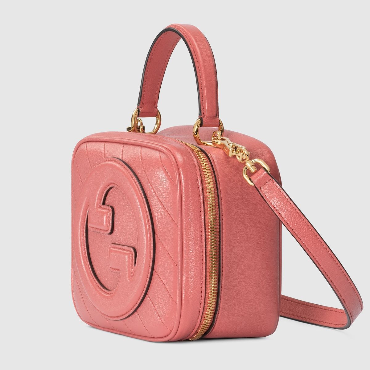 Gucci Blondie Top Handle Bag Pink Leather