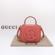 Gucci Blondie Top Handle Bag Pink Leather