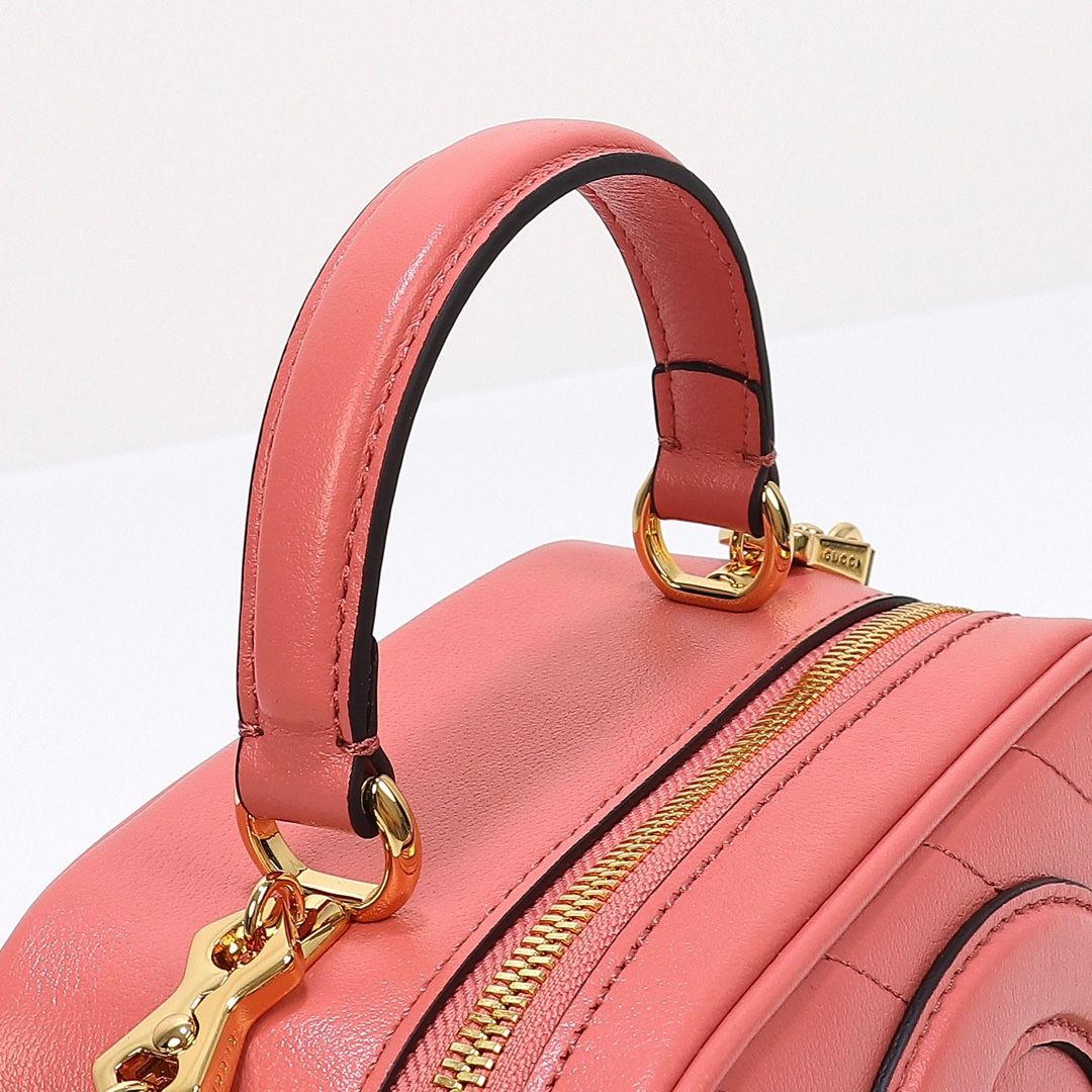 Gucci Blondie Top Handle Bag Pink Leather