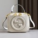 Gucci Blondie Top Handle Bag White Leather