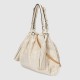 Gucci Deco Medium Tote Bag White Leather