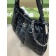 Gucci Deco Medium Tote Bag Black Leather