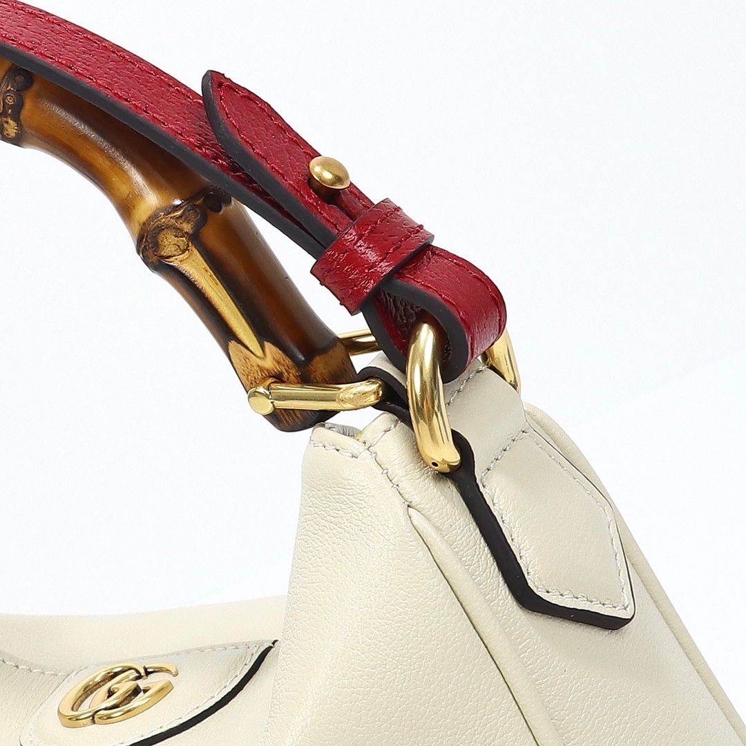 Gucci Diana Small Shoulder Bag White Leather