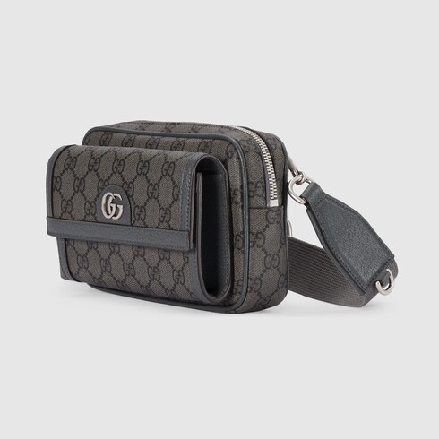 Gucci Ophidia Gg Mini Bag Grey And Black Supreme