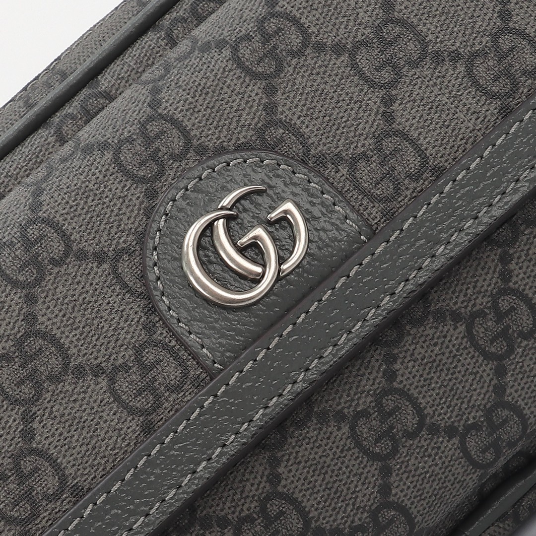 Gucci Ophidia Gg Mini Bag Grey And Black Supreme