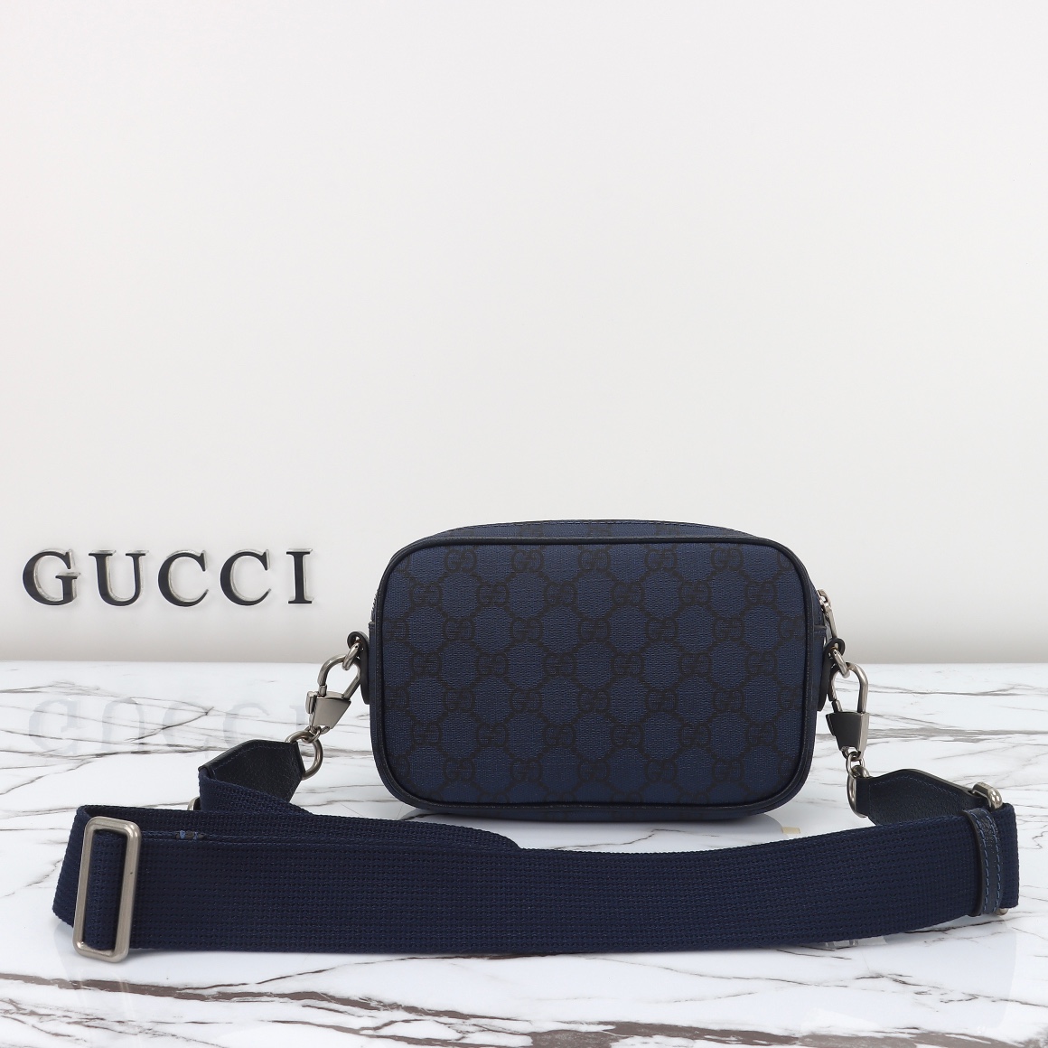 Gucci Ophidia Gg Mini Bag Blue And Dark Blue Supreme