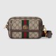 Gucci Ophidia Gg Mini Bag Beige And Ebony Supreme